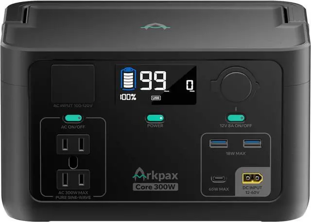 Main image of Portable Power Station 300W, 600W Peak Solar Generator 192Wh