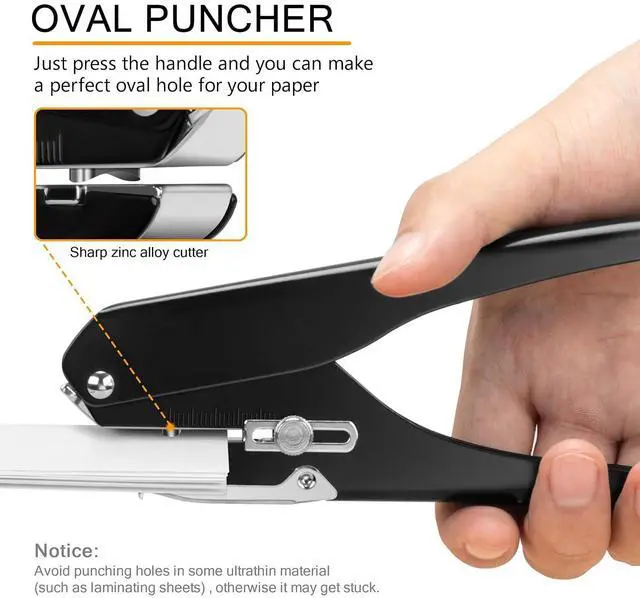 Alt view image 5 of 7 - 2-Pack Badge Hole Punch, Slot Puncher for Id Card, PVC Slot and Paper, Heavy-Duty Hole Punch for Pro Use
