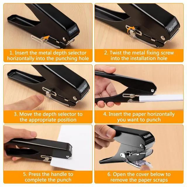 Alt view image 6 of 7 - 2-Pack Badge Hole Punch, Slot Puncher for Id Card, PVC Slot and Paper, Heavy-Duty Hole Punch for Pro Use