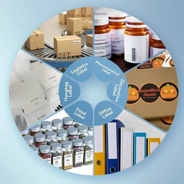 Alt view image 7 of 7 - Automatic Label Dispenser Sticker Roll Dispenser for Logistics Office Home, 1-8m/min Speed Adjustable, Length 0.12-5.9" Width 0.16-5.5", Auto Sensing&Counting, Max Roll Dia. 9.8"