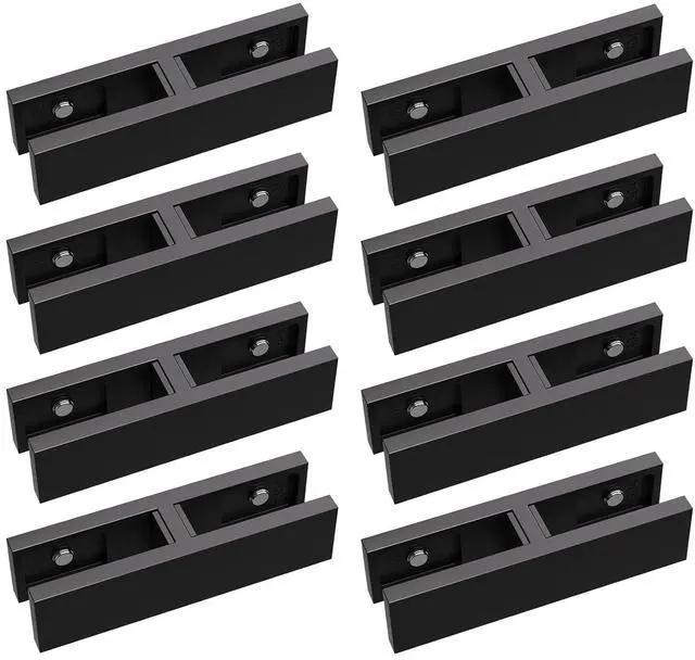 Main image of Glass Railing Clamp, 180°, 8 Pack, 304 Stainless Steel Glass Railing System for 3/8"-1/2"(8mm-13mm) Thinkness Heavy Duty Balusters Clamps/Deck/Stairs/Pool/Balcony/Patio