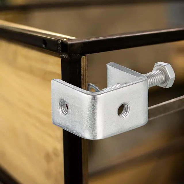 Alt view image 6 of 7 - 20 Pcs Stainless Steel C Clamps Heavy Duty 1 3/16 Inch Mini Clamp with Stable Wide Jaw Opening Small Screw Clamps for Metal Working Mounting Woodworking