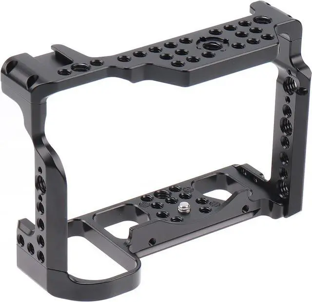Main image of Camera Cage Video Filmmaking Stabilizer Rig Aluminium Alloy Extension Frame with Cold Shoe and 1/4" 3/8" Screw Mouting for Nikon Z5/Z6/Z7/Z6II/Z7II Camera