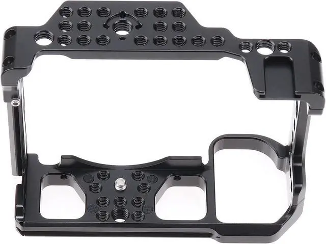 Alt view image 4 of 7 - Camera Cage Video Filmmaking Stabilizer Rig Aluminium Alloy Extension Frame with Cold Shoe and 1/4" 3/8" Screw Mouting for Nikon Z5/Z6/Z7/Z6II/Z7II Camera