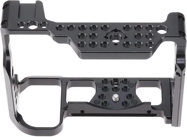 Alt view image 5 of 7 - Camera Cage Video Filmmaking Stabilizer Rig Aluminium Alloy Extension Frame with Cold Shoe and 1/4" 3/8" Screw Mouting for Nikon Z5/Z6/Z7/Z6II/Z7II Camera