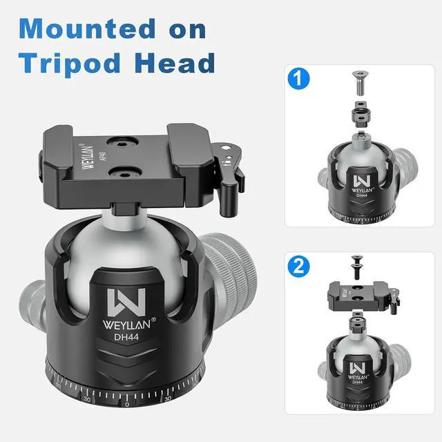 Alt view image 5 of 7 - AP40 Picatinny to Arca Adapter Mount, 6061-T6 Aluminum CNC Arca Swiss Dovetail Quick Release Clamp with Lever Release for Atlas NC & Picatinny Bipod, Tripod Ball Head