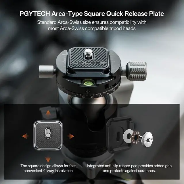 Alt view image 3 of 7 - Quick Release Plate & Clamp V2 Arca Swiss Camera Mount Adapter