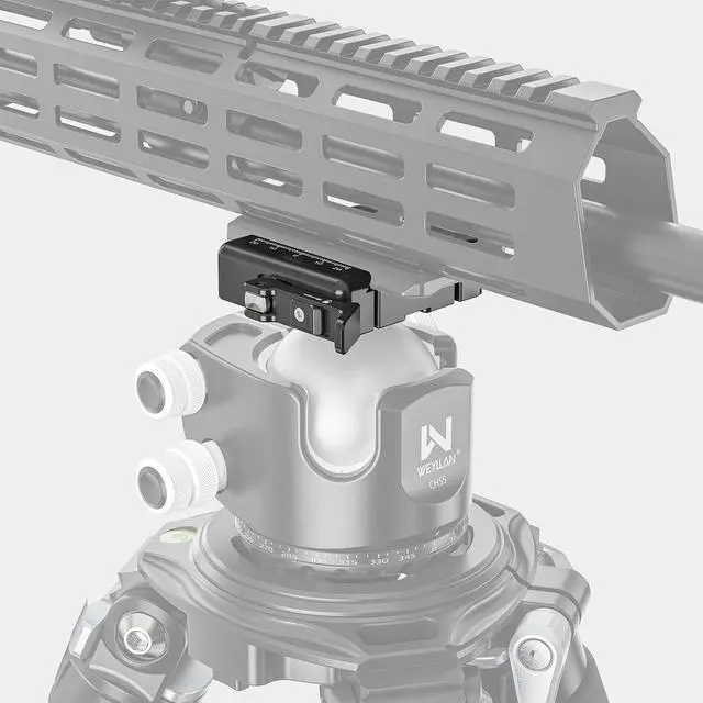 Alt view image 3 of 7 - Arca Swiss Lever Lock Clamp for Magpul Mlok Bipod, Camera Quick Release Clamp Mlok Rail AL60 All Metal Quick Release Plate Adapter for Tripod Ball Head, Knob Locking & Lever Locking