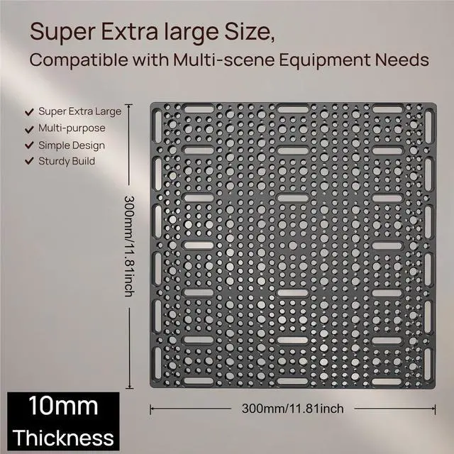 Alt view image 3 of 6 - 300 * 300MM Multi-Functional Camera Cheese Plate with 1/4 3/8 Thread