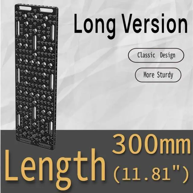Alt view image 6 of 7 - 300MM Multi-Functional Long Camera Cheese Plate with 1/4 3/8 Thread