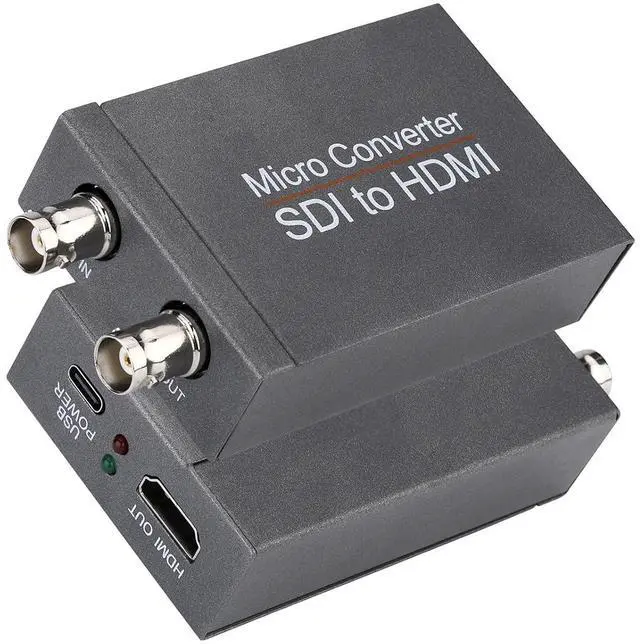 Main image of SDI to HDMI Converter with SDI Loop Out, 3G-SDI/HD-SDI/SD-SDI to HDMI Adapter Auto Format Detection for Camera Monitor Projector (Grey)