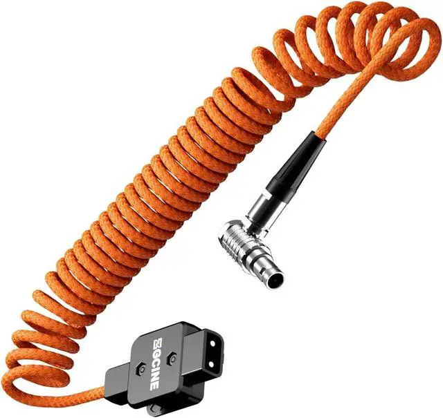 Alt view image 3 of 7 - DT-LM D-Tap to LM 2-Pin Male Coiled Power Cable for RED/for ARRI
