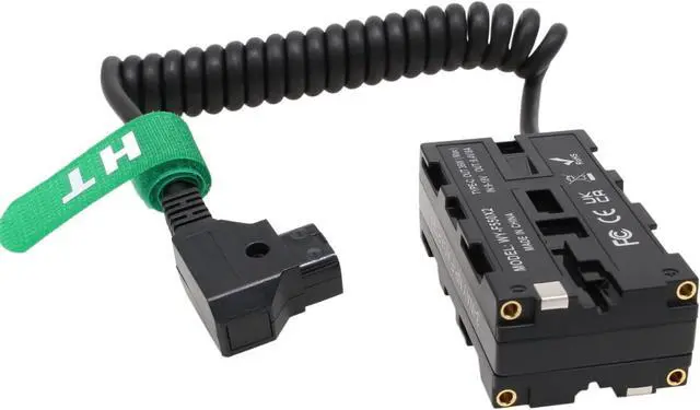Alt view image 4 of 6 - D-tap NP-F970 570 550 USB-C Power Adapter for Monitor Wireless Transmitter Receiver, Atomos Ninja V Shogun, SmallHD FeelWorld Hollyland Light, Black