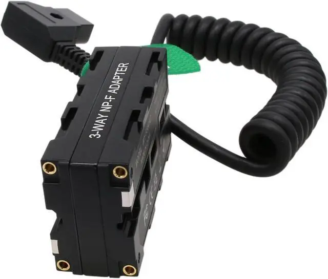 Alt view image 6 of 6 - D-tap NP-F970 570 550 USB-C Power Adapter for Monitor Wireless Transmitter Receiver, Atomos Ninja V Shogun, SmallHD FeelWorld Hollyland Light, Black