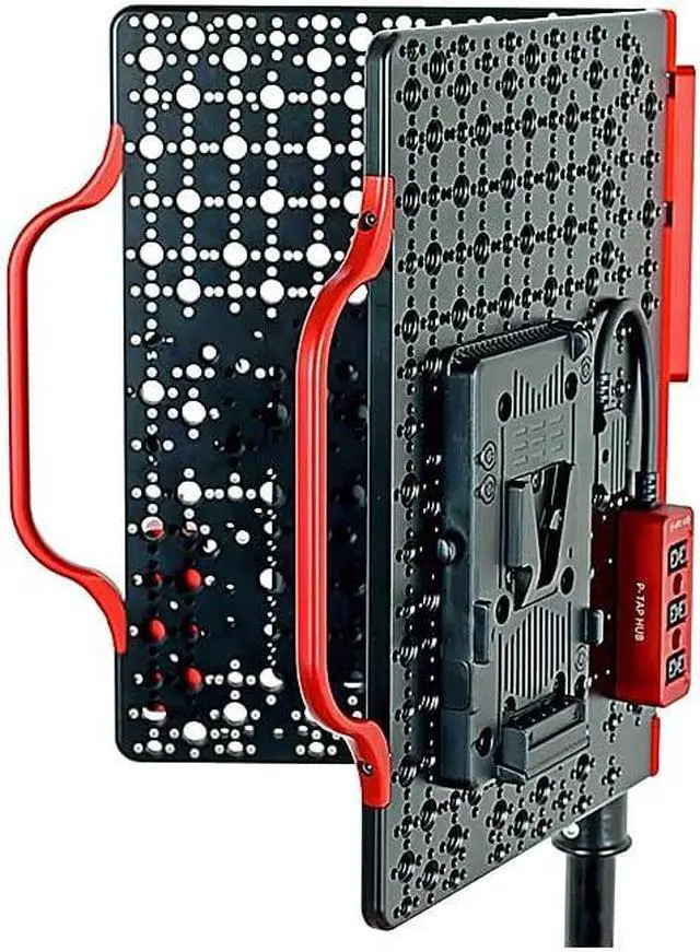Alt view image 3 of 6 - Multifunctional V-Mount Battery Power Distribution Board, Folding Mounting Plate with Dtap Splitter and 1/4"-20 & 3/8"-16 Thread Expansion for Camera Rigs and Monitors