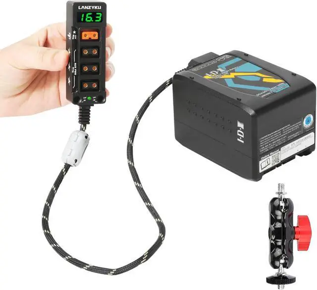 Alt view image 3 of 7 - 12V Regulated P-Tap D-Tap Splitter for ARRI