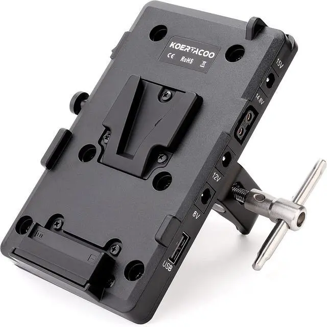 Alt view image 2 of 7 - V-Mount Lock Battery Plate Adapter with Super Clamp.