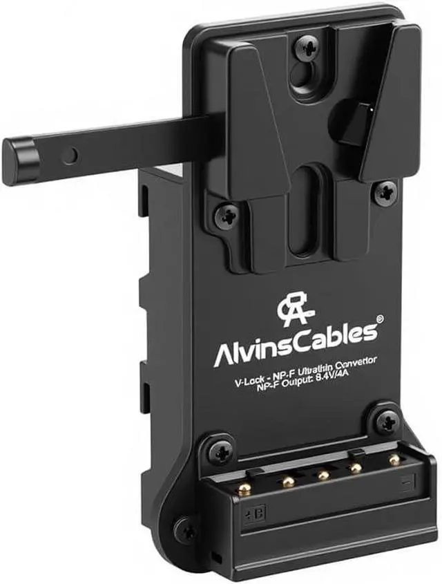 Alt view image 2 of 4 - NP-F Dummy Battery to V-Lock V-Mount Battery Plate for Sony NP-F970 F770 F550 for Atomos Shinobi Shogun Ninja V, for Hollyland Mars Transmission, SmallHD 702, LED Lights-Black