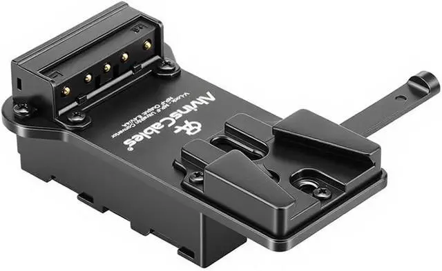 Alt view image 3 of 4 - NP-F Dummy Battery to V-Lock V-Mount Battery Plate for Sony NP-F970 F770 F550 for Atomos Shinobi Shogun Ninja V, for Hollyland Mars Transmission, SmallHD 702, LED Lights-Black