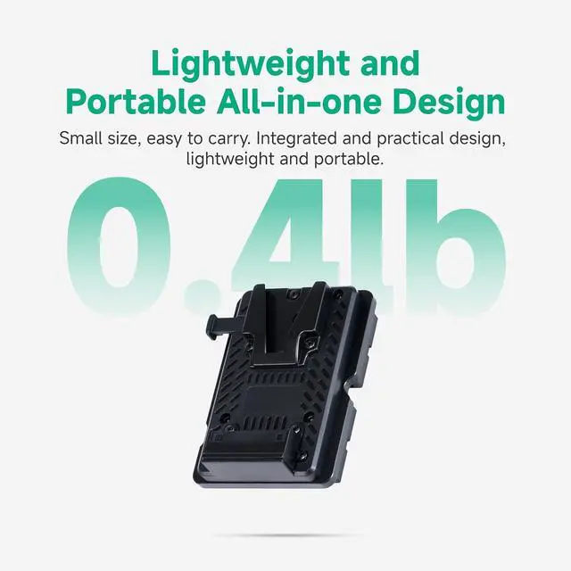 Alt view image 5 of 7 - NP-F to V-Mount Power Adapter Converter for CineView M7H Pro/M7 Pro/M7 Camera Monitors, NP-F to V-Lock Battery Adapter Plate for Camera Monitor Filmmaking Monitoring with Most V-Mount Battery