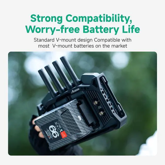 Alt view image 7 of 7 - NP-F to V-Mount Power Adapter Converter for CineView M7H Pro/M7 Pro/M7 Camera Monitors, NP-F to V-Lock Battery Adapter Plate for Camera Monitor Filmmaking Monitoring with Most V-Mount Battery