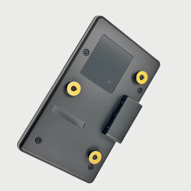 Alt view image 2 of 6 - Gold Mount to V Mount Battery Adapter Plate, V-Lock Converter with D-Tap Output, Compatible with Panasonic, Sony, Anton Bauer, RED, ARRI, JVC, DSLR & Camcorders, A-GP-S