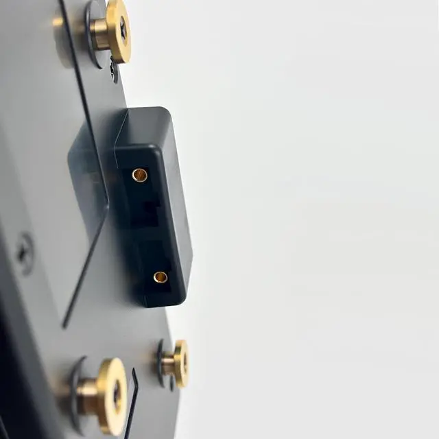 Alt view image 5 of 6 - Gold Mount to V Mount Battery Adapter Plate, V-Lock Converter with D-Tap Output, Compatible with Panasonic, Sony, Anton Bauer, RED, ARRI, JVC, DSLR & Camcorders, A-GP-S