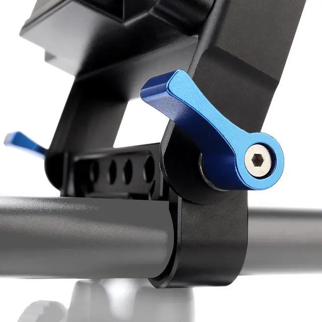 Alt view image 7 of 7 - V-Mount Battery Plate with 15mm Rod Clamp+NP-FW50 Dummy Battery.