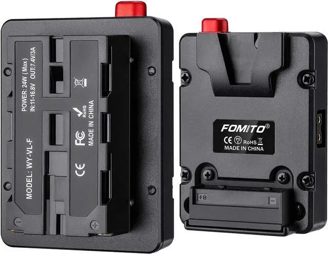 Main image of NP-F Dummy Battery to V-Lock V Mount Plate for Sony F970 F750 F550 Battery to Camera Monitor Neewer F100 FEELWORLD FW568 F5 T7, LED Video Light CN160 CN216 YN300 II YN-600 W260