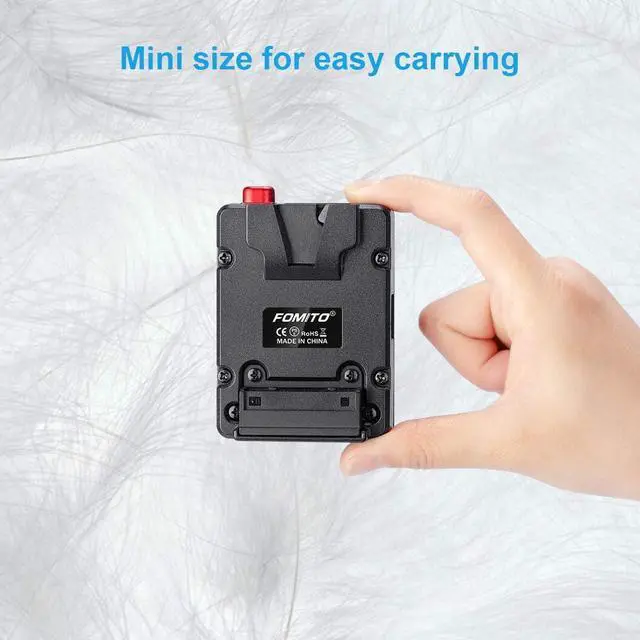 Alt view image 6 of 7 - NP-F Dummy Battery to V-Lock V Mount Plate for Sony F970 F750 F550 Battery to Camera Monitor Neewer F100 FEELWORLD FW568 F5 T7, LED Video Light CN160 CN216 YN300 II YN-600 W260