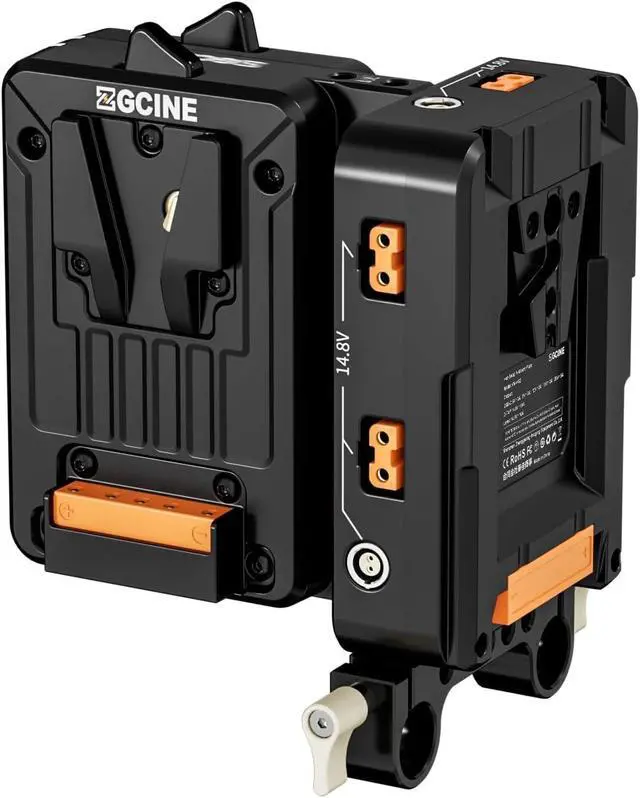 Alt view image 2 of 7 - VM-HS2 Hot-Swap V-Mount Battery Plate with USB-C PD 100W