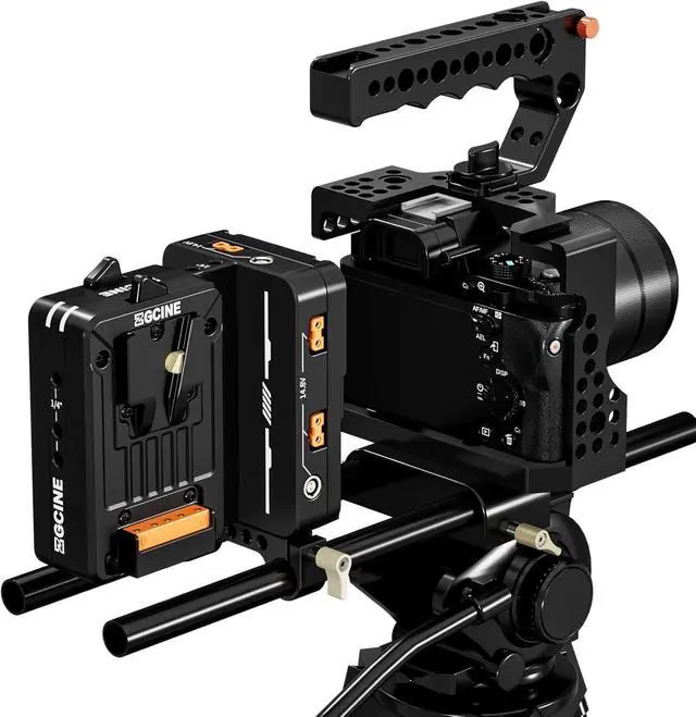 Alt view image 3 of 7 - VM-HS2 Hot-Swap V-Mount Battery Plate with USB-C PD 100W