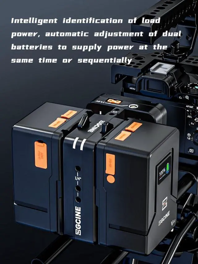 Alt view image 6 of 7 - VM-HS2 Hot-Swap V-Mount Battery Plate with USB-C PD 100W