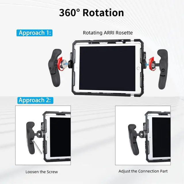 Alt view image 4 of 7 - Side Handle Kit with Rosette for ARRI - PA32A