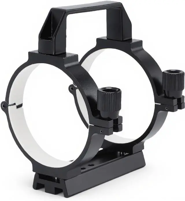 Main image of Telescope Tube Ring, Optical Tube Clamp with 108mm Dovetail Plate, M6 Hole, 1/4in Hole, for 80mm to 90mm Astronomical Telescope