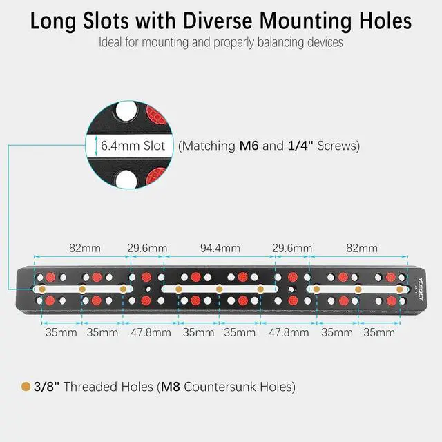 Alt view image 3 of 7 - 350mm/13.8" Telescope Rail Bar Vixen Style Dovetail Mounting Plate