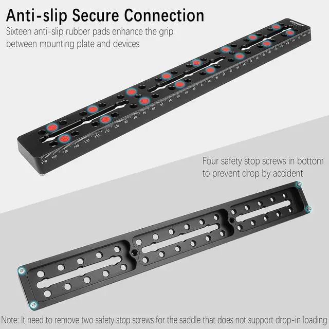Alt view image 5 of 7 - 350mm/13.8" Telescope Rail Bar Vixen Style Dovetail Mounting Plate