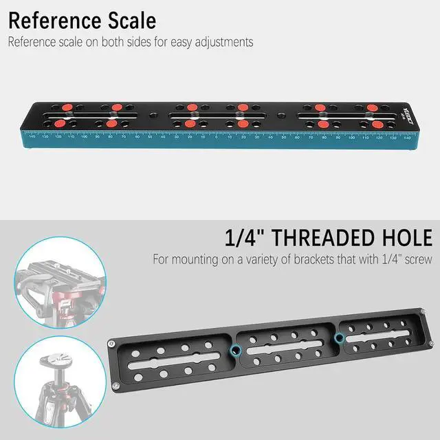 Alt view image 6 of 7 - 300mm/11.8" Telescope Rail Bar Vixen Style Dovetail Mounting Plate