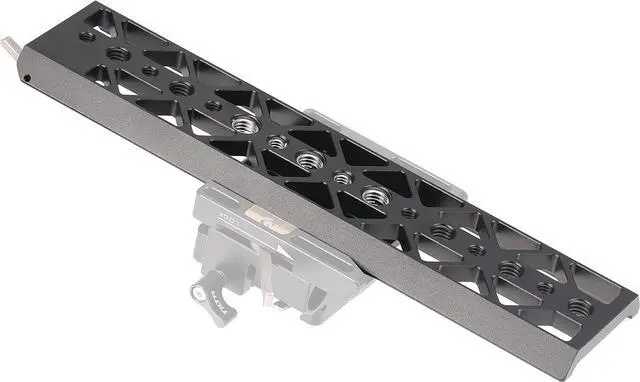 Main image of Lightweight 10" Dovetail Plate w/Safety Latch 1/4"-20 3/8"-16 Holes for Tilta Standard Base Plate A7 Z Cam E2 BMPCC 4K 6K Kemoduo FX6 Cage FS5 C200 EVA1 JTZ Bridge Plate for Tripod Light Stand