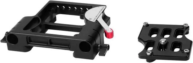 Alt view image 4 of 7 - 15mm Camera Base Plate with 10" Dovetail for Tripod & Shoulder Rig