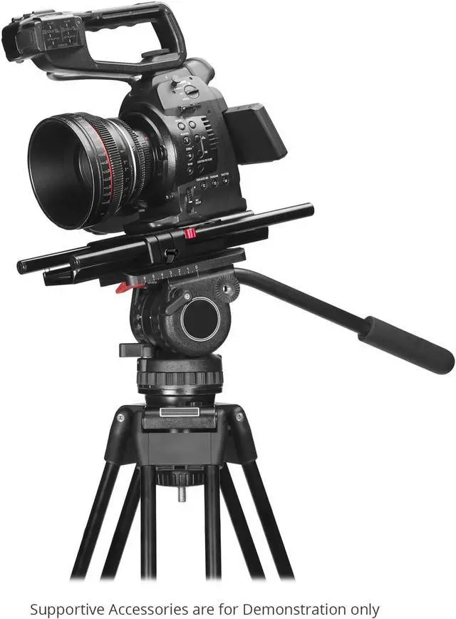 Alt view image 7 of 7 - 15mm Camera Base Plate with 10" Dovetail for Tripod & Shoulder Rig