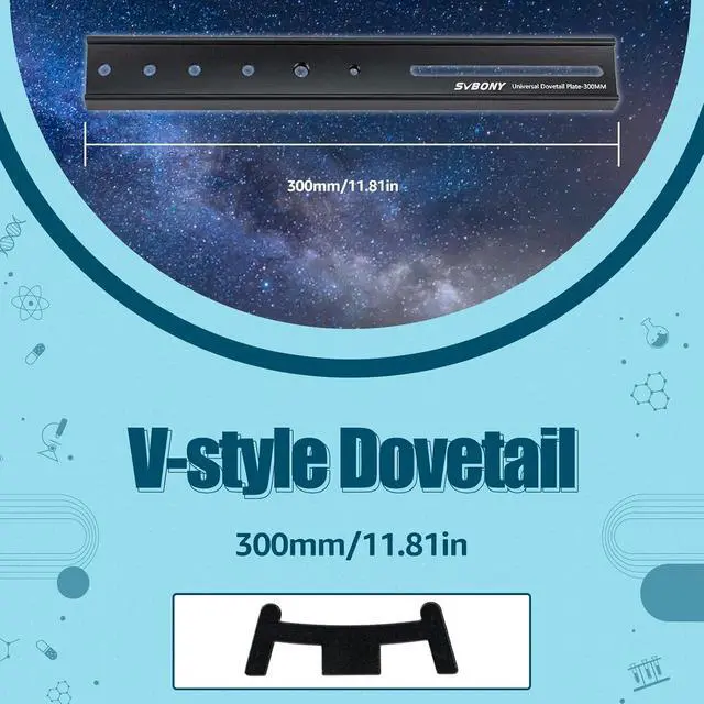 Alt view image 2 of 7 - SV219 Dovetail Mount, 300mm 11.81 Universal Dove Tail Mount Plate