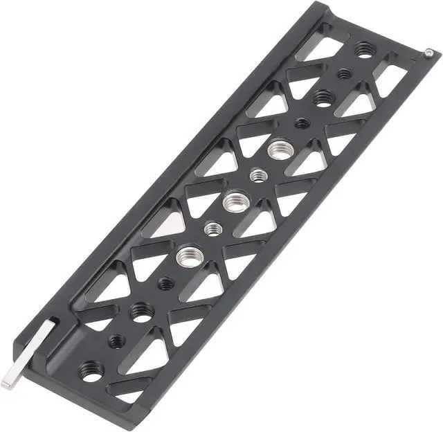 Alt view image 2 of 7 - 8" Dovetail Bridge Plate Bottom Tripod Baseplate Lightweight Base Plate Mount for Tilta Standard Camera Cage