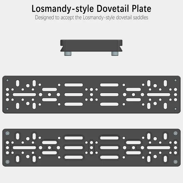 Alt view image 2 of 7 - 13.8" Telescope Dovetail Mounting Plate for Losmandy Style Saddles