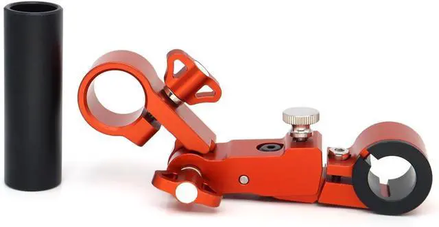 Alt view image 3 of 7 - Adjusted 15mm/19mm Rod Adapter Camera Rod Clamp Holder for Wireless Focusing Motor Manager for ARRI RED Camera,Easily Adjust Motor Engagement (Red)