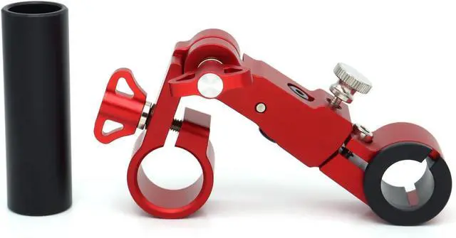 Alt view image 2 of 7 - Adjusted 15mm/19mm Rod Adapter Camera Rod Clamp Holder for Wireless Focusing Motor Manager for ARRI RED Camera,Easily Adjust Motor Engagement (Red)