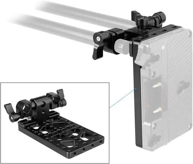 Alt view image 3 of 6 - Cheese Plate with 15mm Rod Clamp for Anton Bauer Gold Mount Power