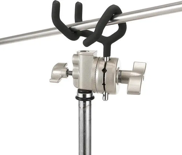 Alt view image 6 of 6 - Mic Boom Pole Holder, Sturdy Metal Boompole Mounting Adapter
