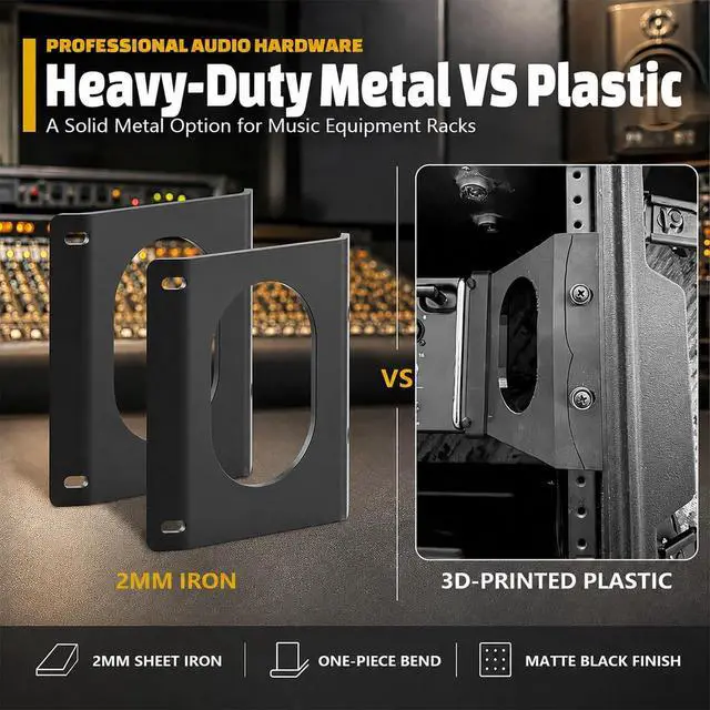 Alt view image 3 of 7 - Metal Integrated Rack Mount Ears Compatible with Behringer XR18, XR16 & MR18 Digital Mixer, Professional Flush Mount Rack Installation Kit
