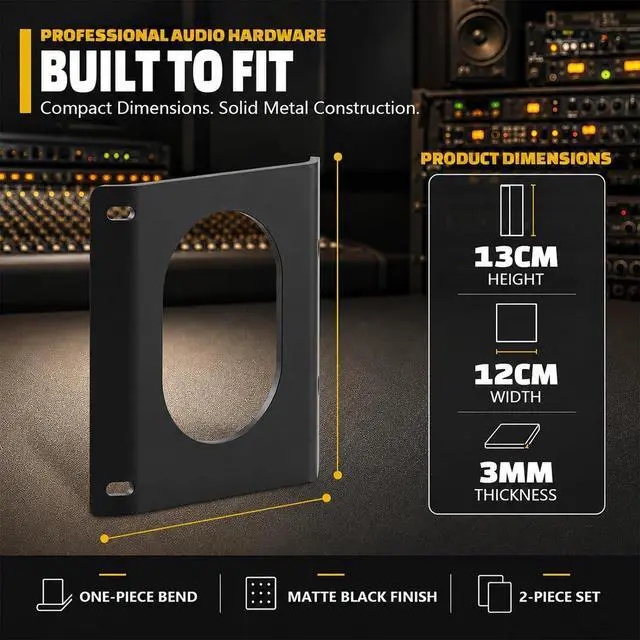 Alt view image 5 of 7 - Metal Integrated Rack Mount Ears Compatible with Behringer XR18, XR16 & MR18 Digital Mixer, Professional Flush Mount Rack Installation Kit